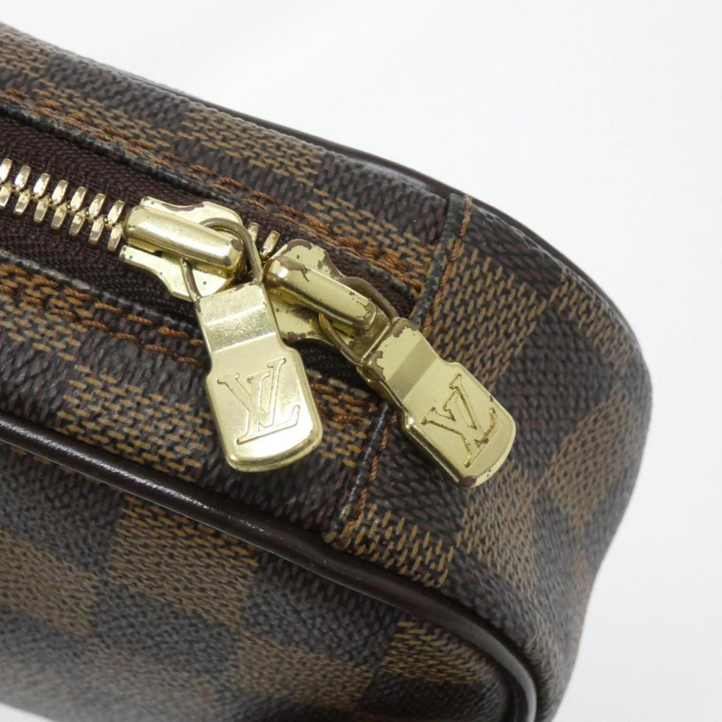 Louis Vuitton Ebene Coated Canvas Pochette Shoulder Bag (Pre-Owned)