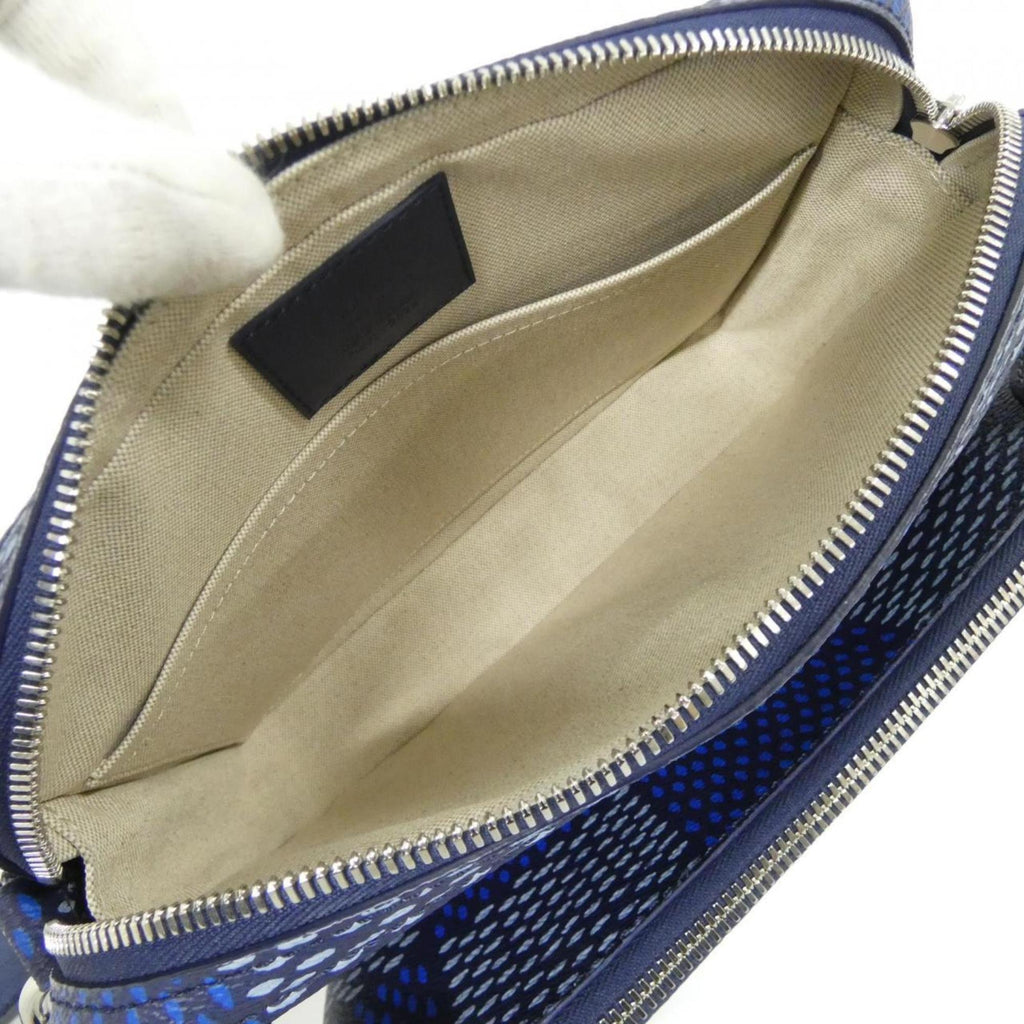 Louis Vuitton Blue Coated Canvas Handbag Pouch (Pre-Owned)