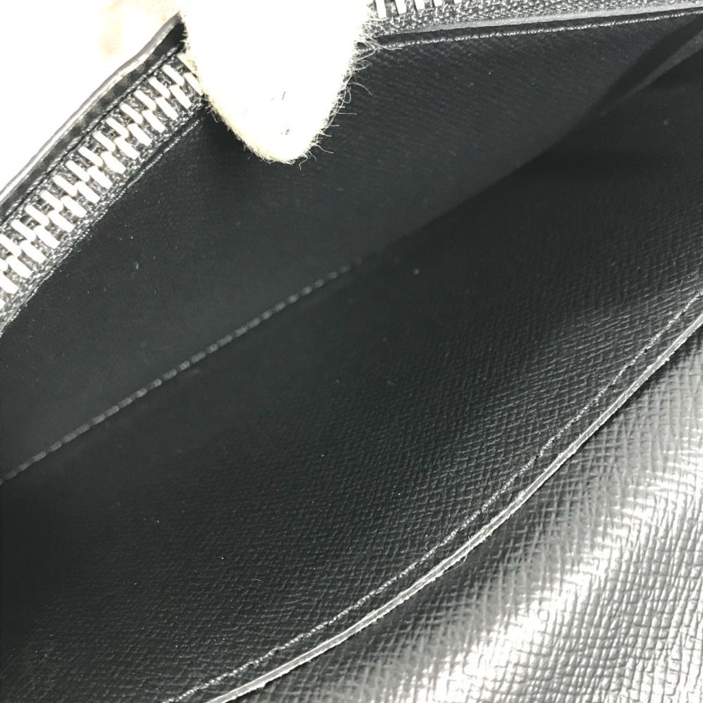 Louis Vuitton Taiga Ardoise Black Taiga Leather Long Wallet (Bi-Fold) (Pre-Owned)