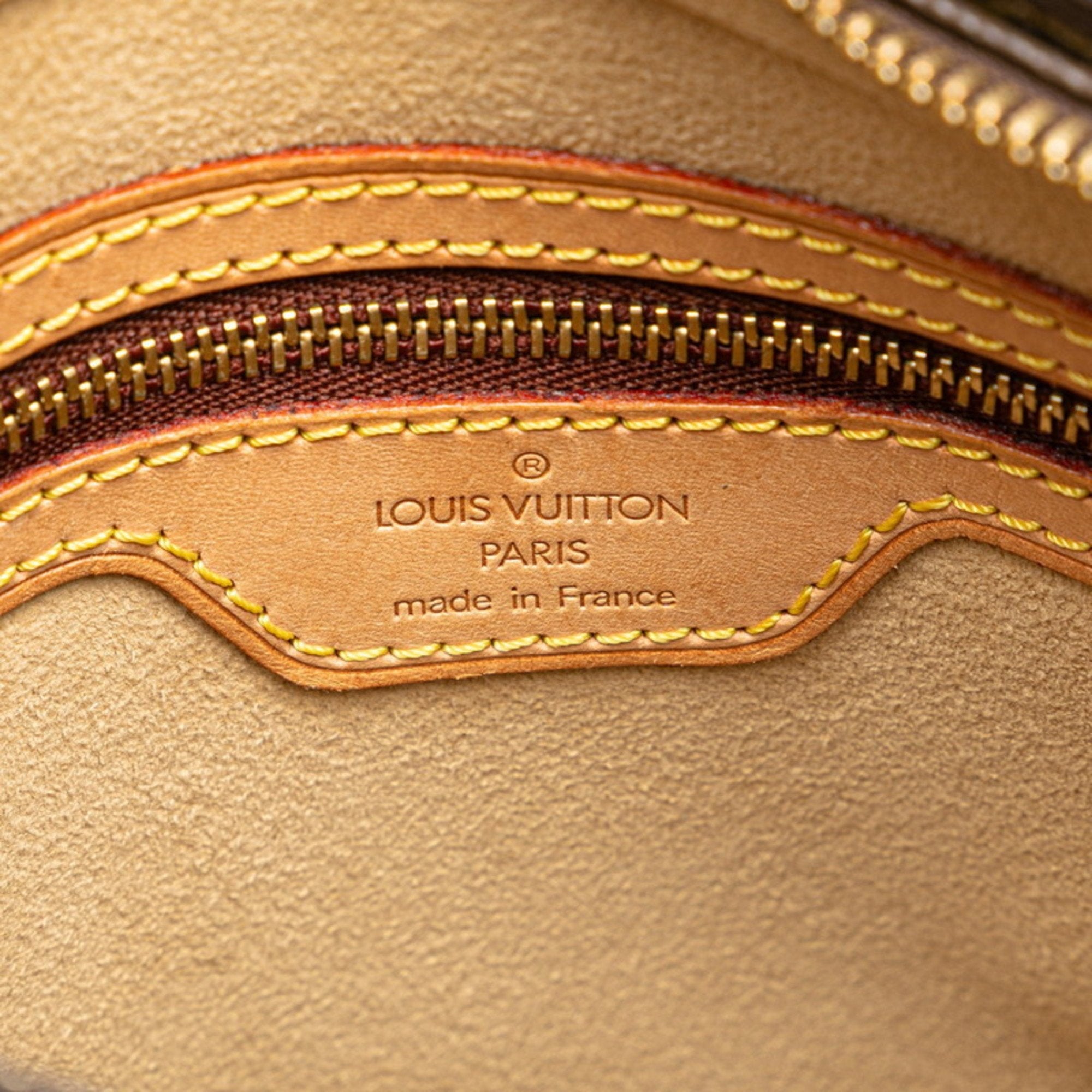 Louis Vuitton Brown Pvc Leather Handbag Shoulder Bag (Pre-Owned)