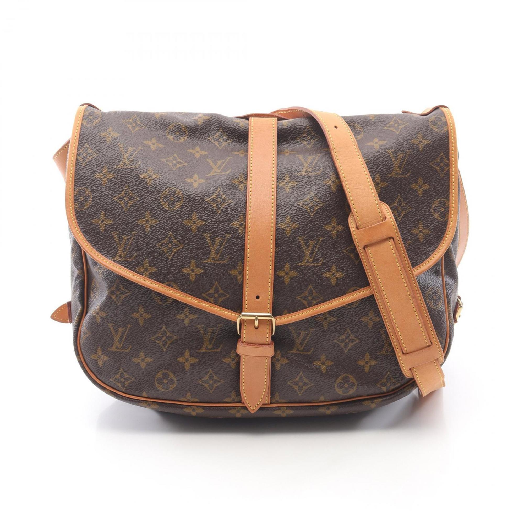 Louis Vuitton Brown Monogram Coated Canvas Pvc Leather Shoulder Bag (Pre-Owned)