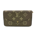Louis Vuitton Gray Grayish Leather Pochette Shoulder Bag (Pre-Owned)