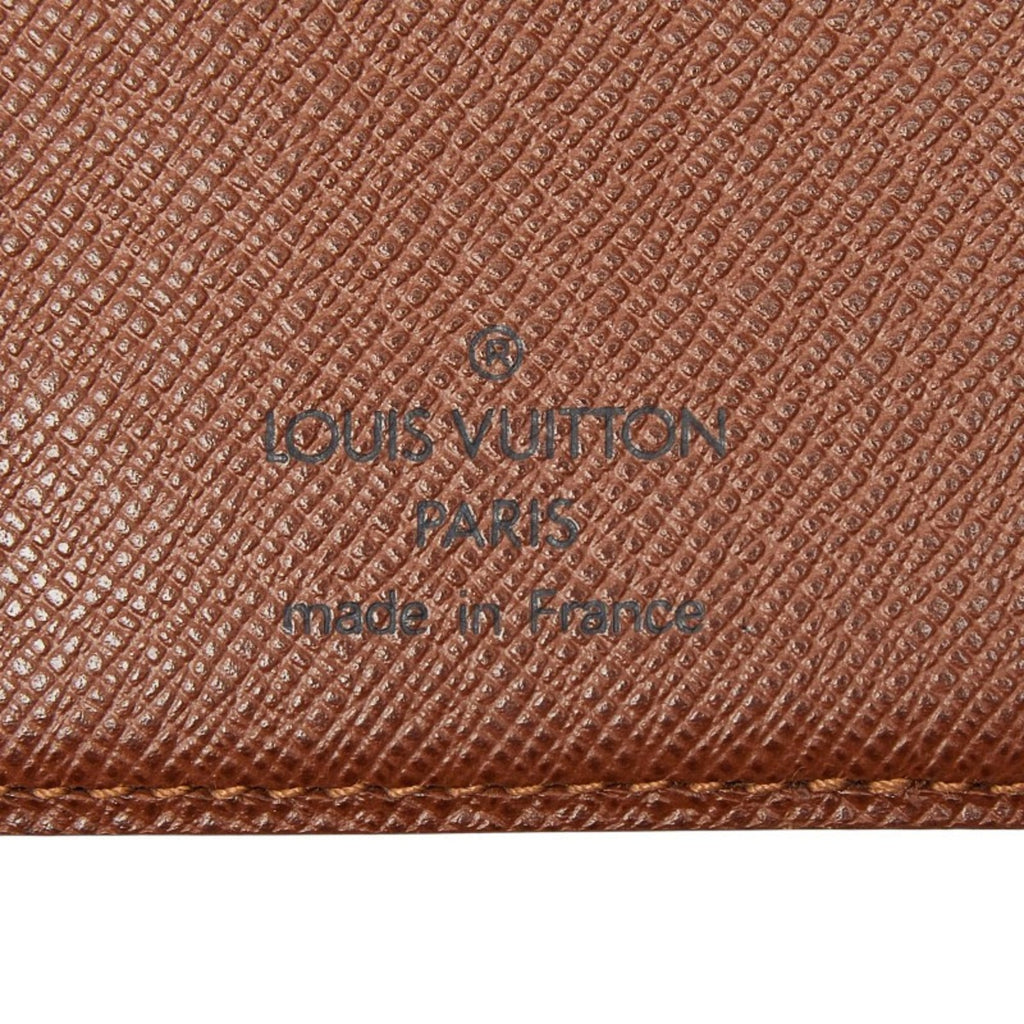 Louis Vuitton Brown Pvc Long Bill Wallet (Bi-Fold) (Pre-Owned)