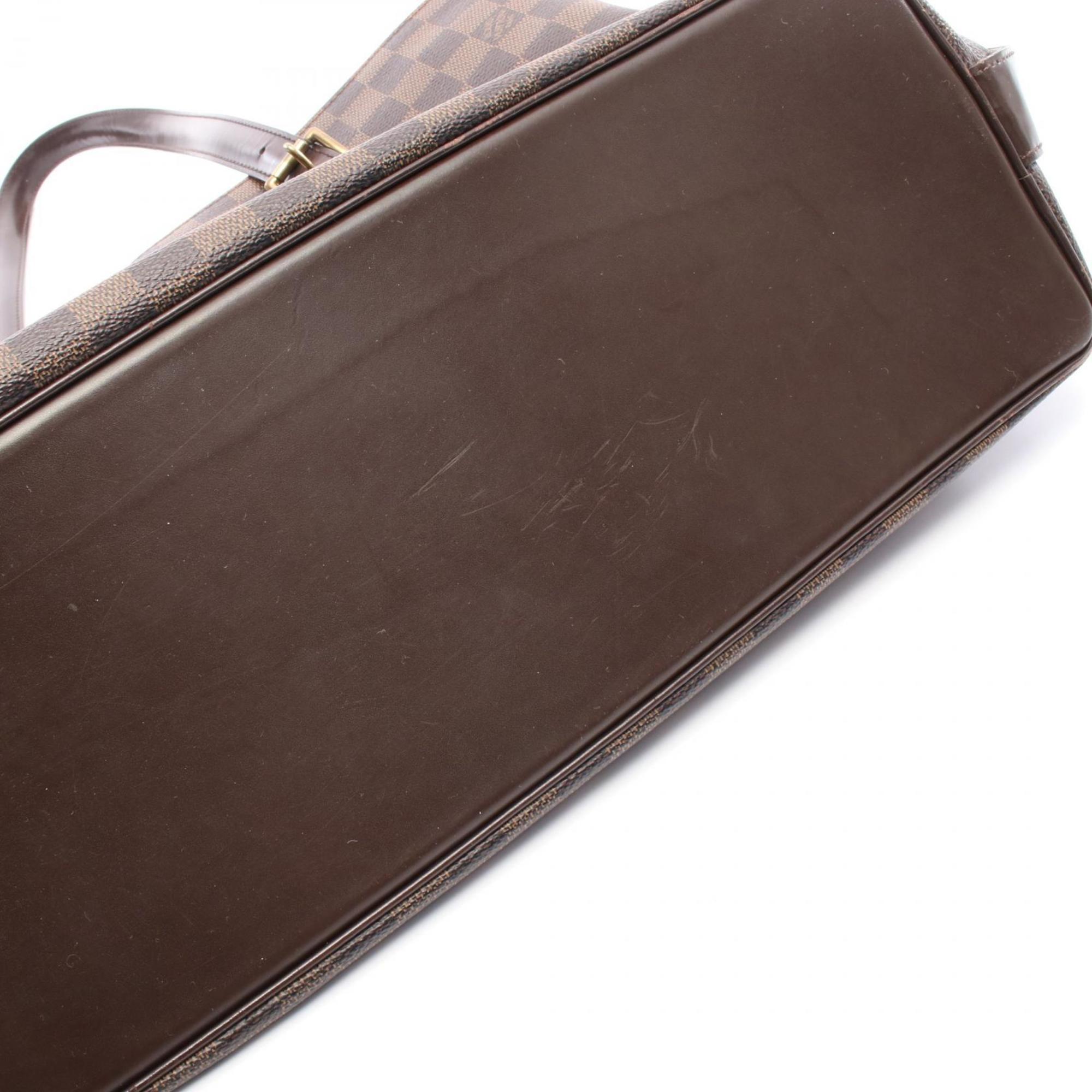 Louis Vuitton Brown Ebene Coated Canvas Leather Tote Bag (Pre-Owned)