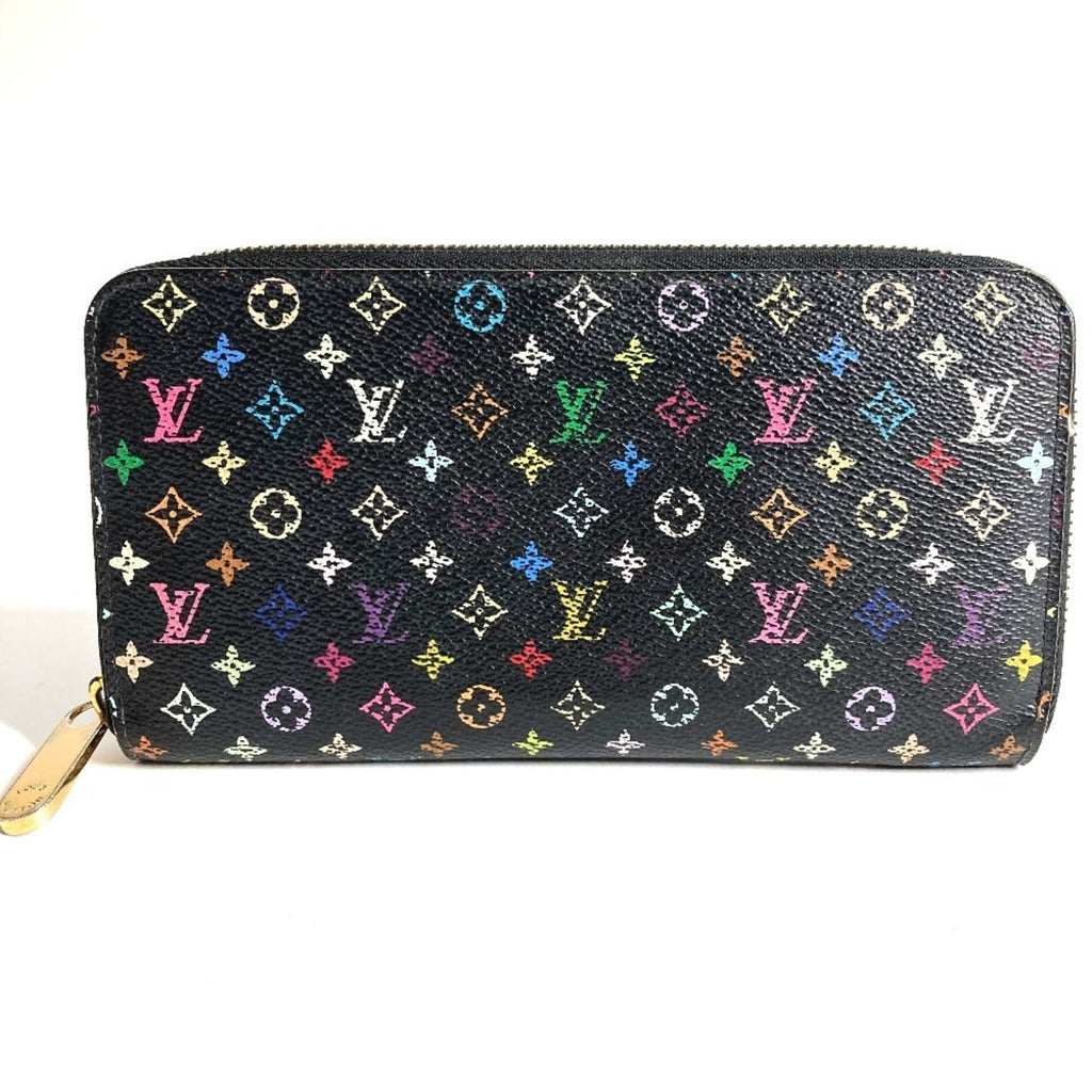 Louis Vuitton Monogram Multicolore Black Noir Monogram Multicolore Long Wallet (Bi-Fold) (Pre-Owned)