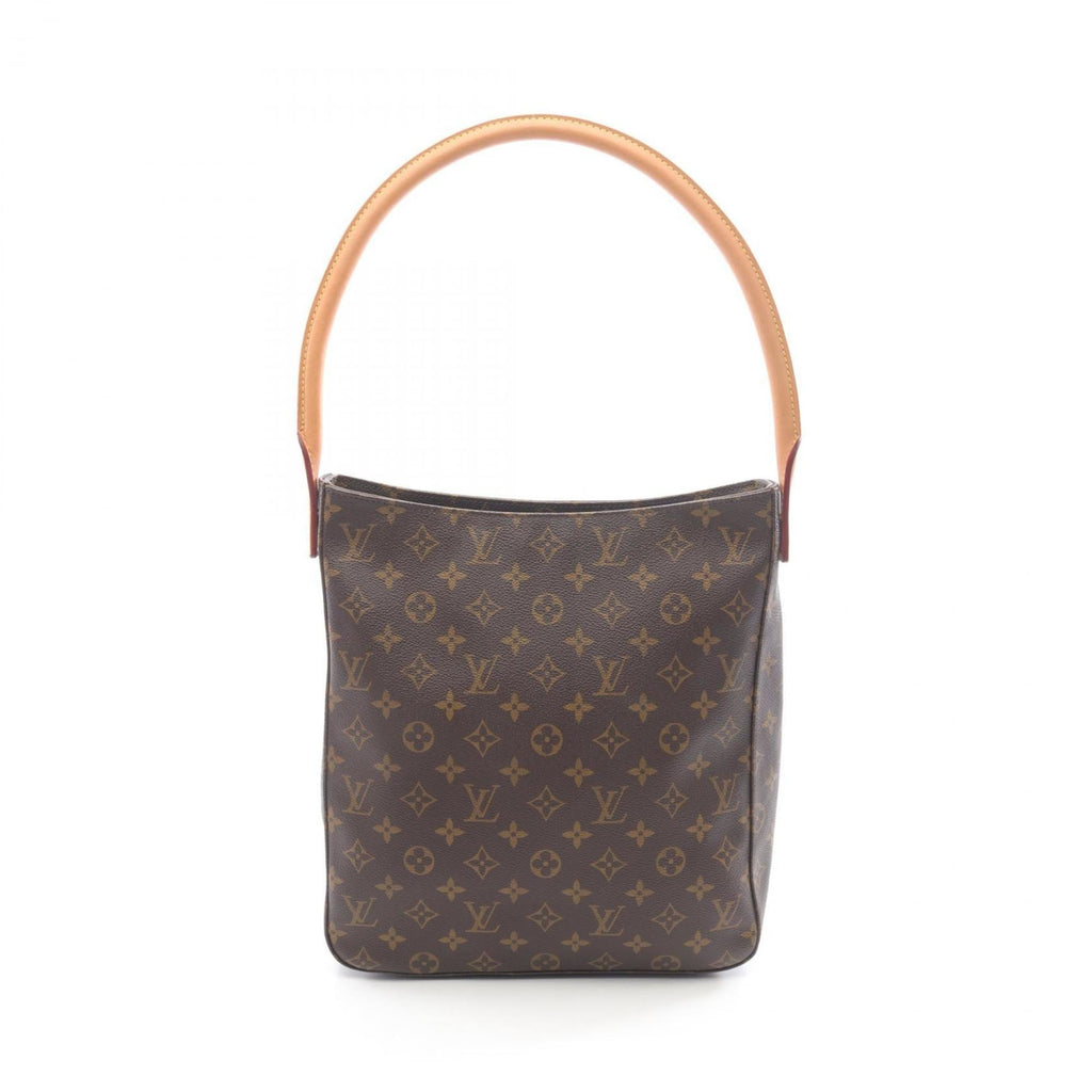 Louis Vuitton Brown Coated Canvas Leather Shoulder Bag (Pre-Owned)
