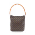 Louis Vuitton Brown Coated Canvas Leather Shoulder Bag (Pre-Owned)