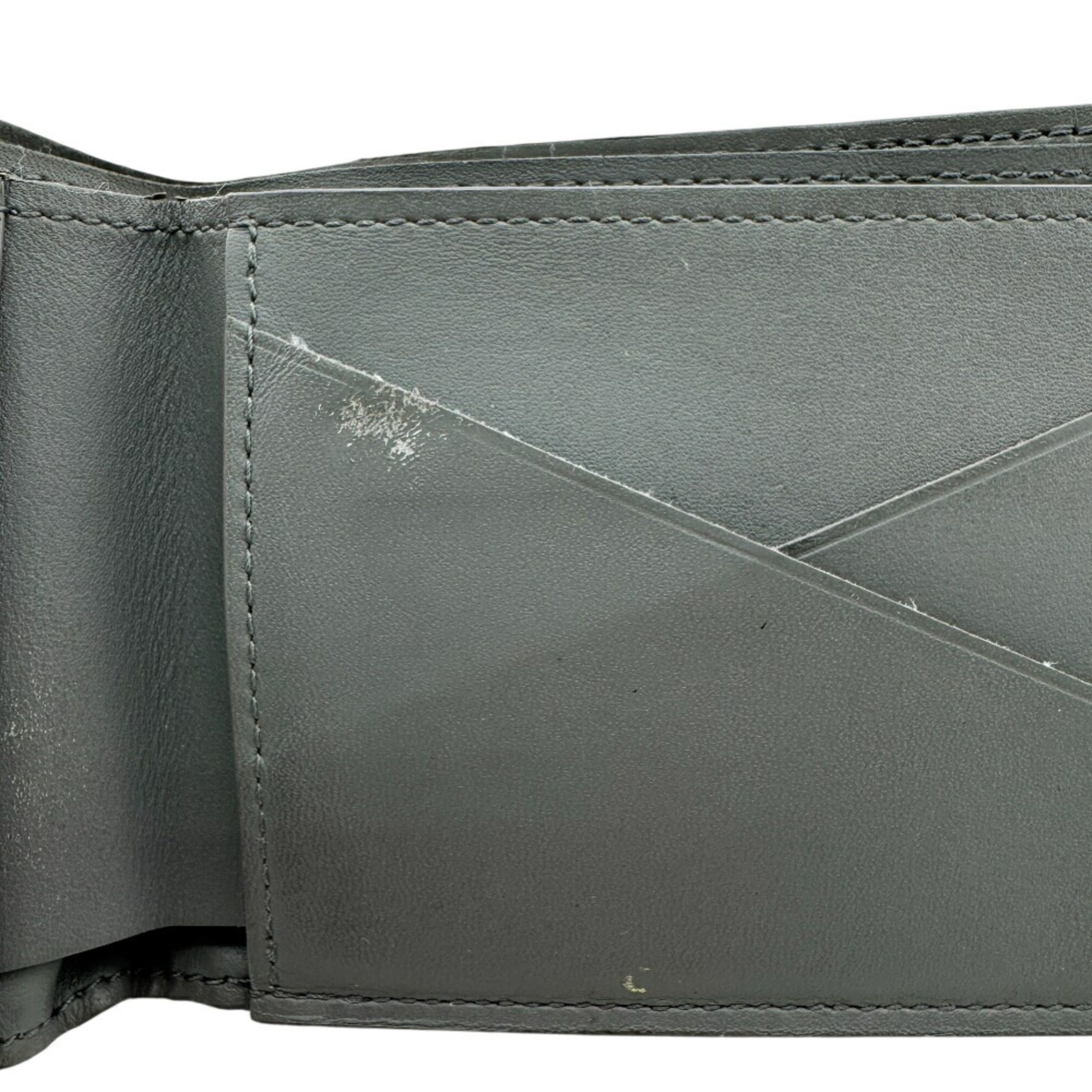 Louis Vuitton Dark Gray Gray Leather Wallet (Bi-Fold) (Pre-Owned)