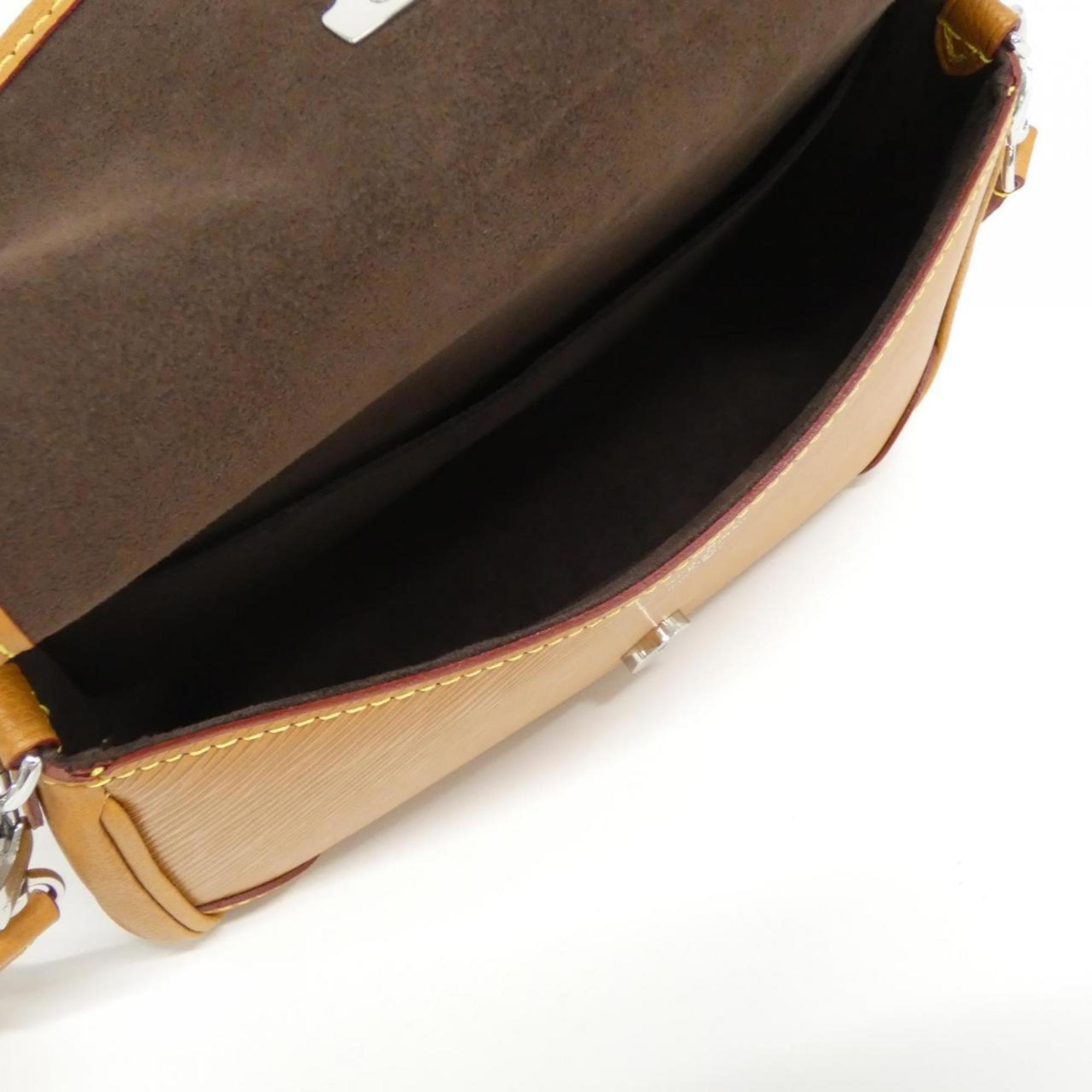 Louis Vuitton Silver Leather Shoulder Bag (Pre-Owned)