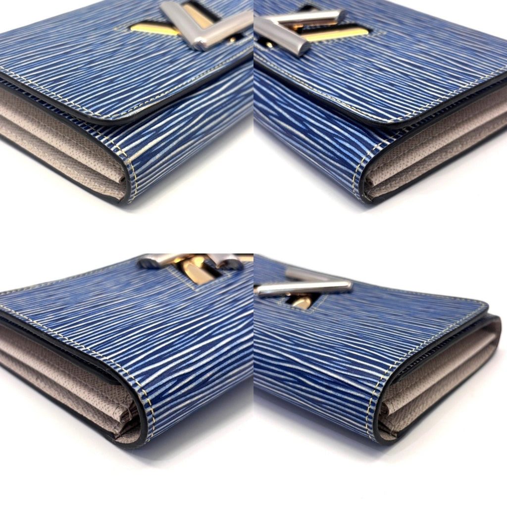 Louis Vuitton Epi Denim Blue Denim Epi Leather Long Wallet (Bi-Fold) (Pre-Owned)