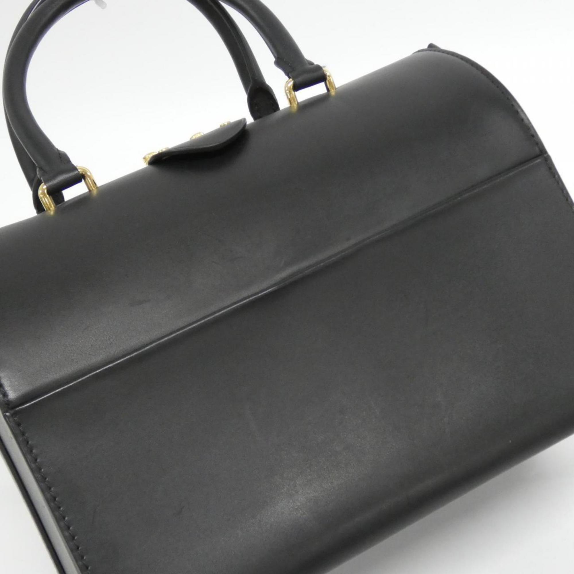 Louis Vuitton Black Leather Boston Bag (Pre-Owned)