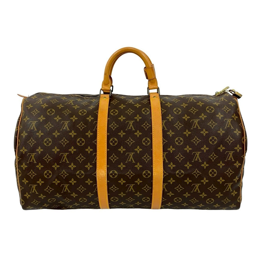 Louis Vuitton Brown Leather Pvc Boston Bag (Pre-Owned)
