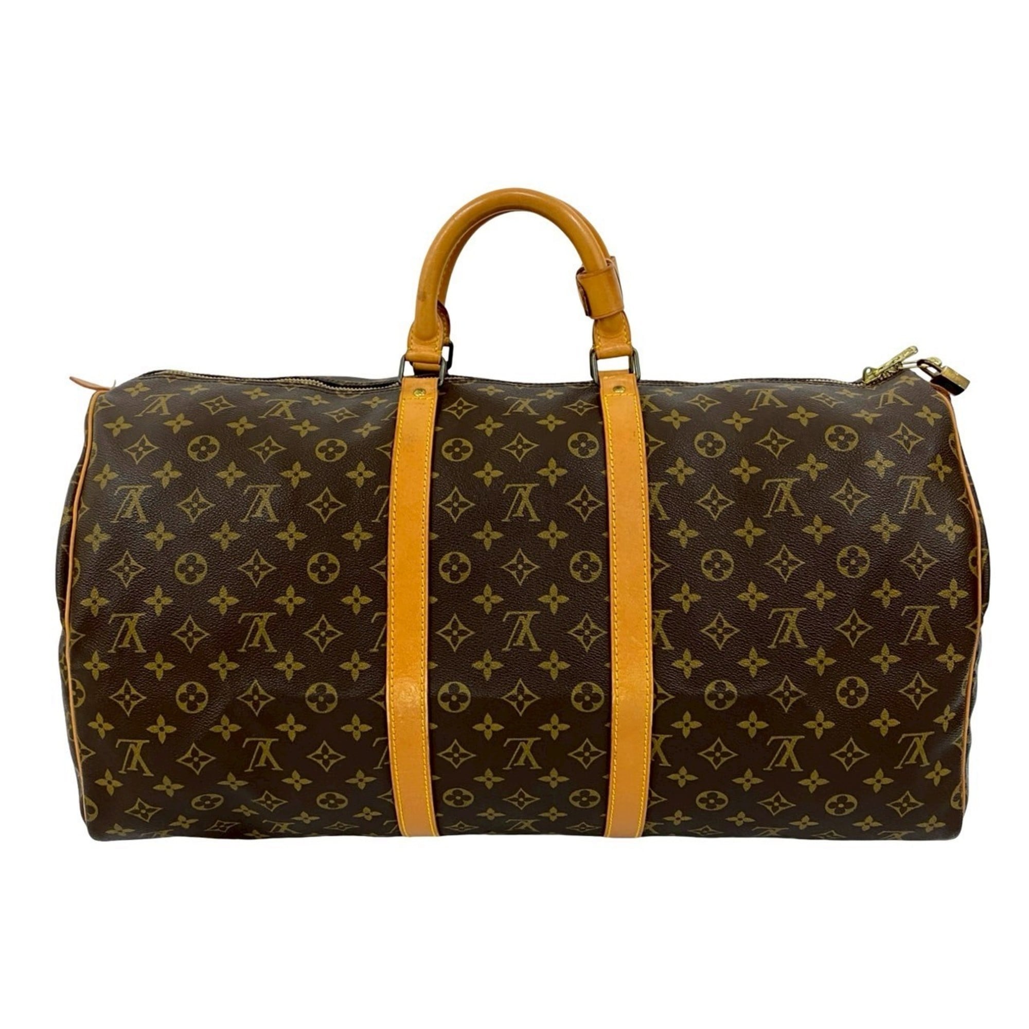 Louis Vuitton Brown Leather Pvc Boston Bag (Pre-Owned)