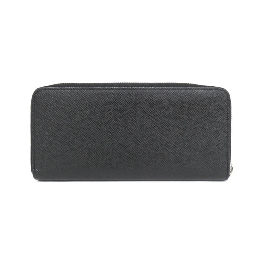 Louis Vuitton Black Leather Long Wallet (Bi-Fold) (Pre-Owned)