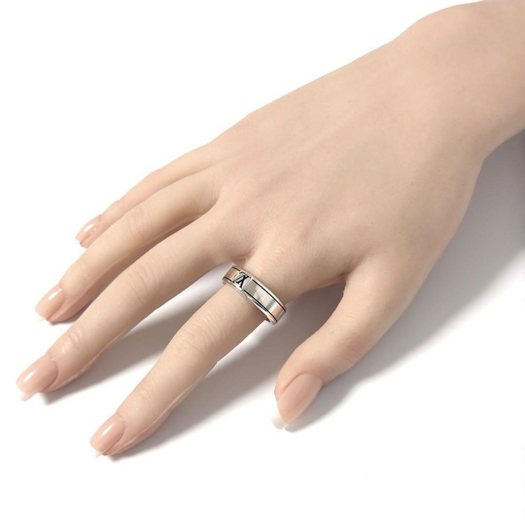 Louis Vuitton Silver Silver 925 Band Ring (Pre-Owned)