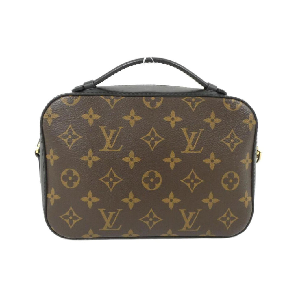 Louis Vuitton Black Marron Coated Canvas Leather Shoulder Bag (Pre-Owned)