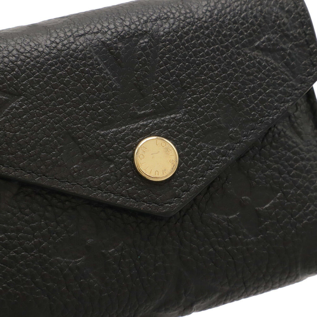 Louis Vuitton Black Noir Monogram Empreinte Leather Wallet (Tri-Fold) (Pre-Owned)