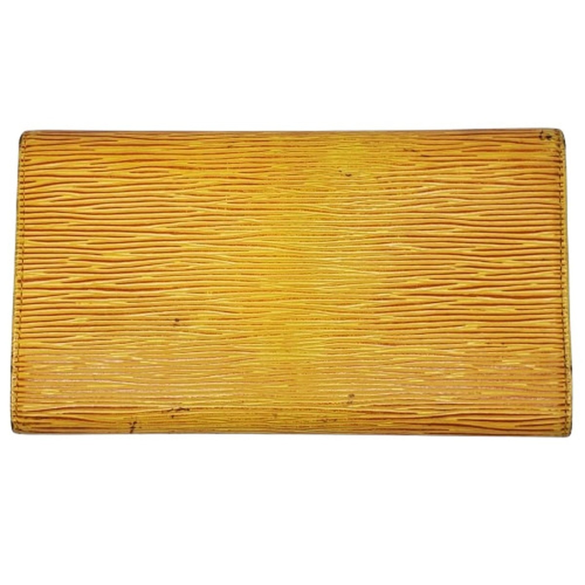 Louis Vuitton Epi Yellow Epi Leather Long Wallet (Bi-Fold) (Pre-Owned)