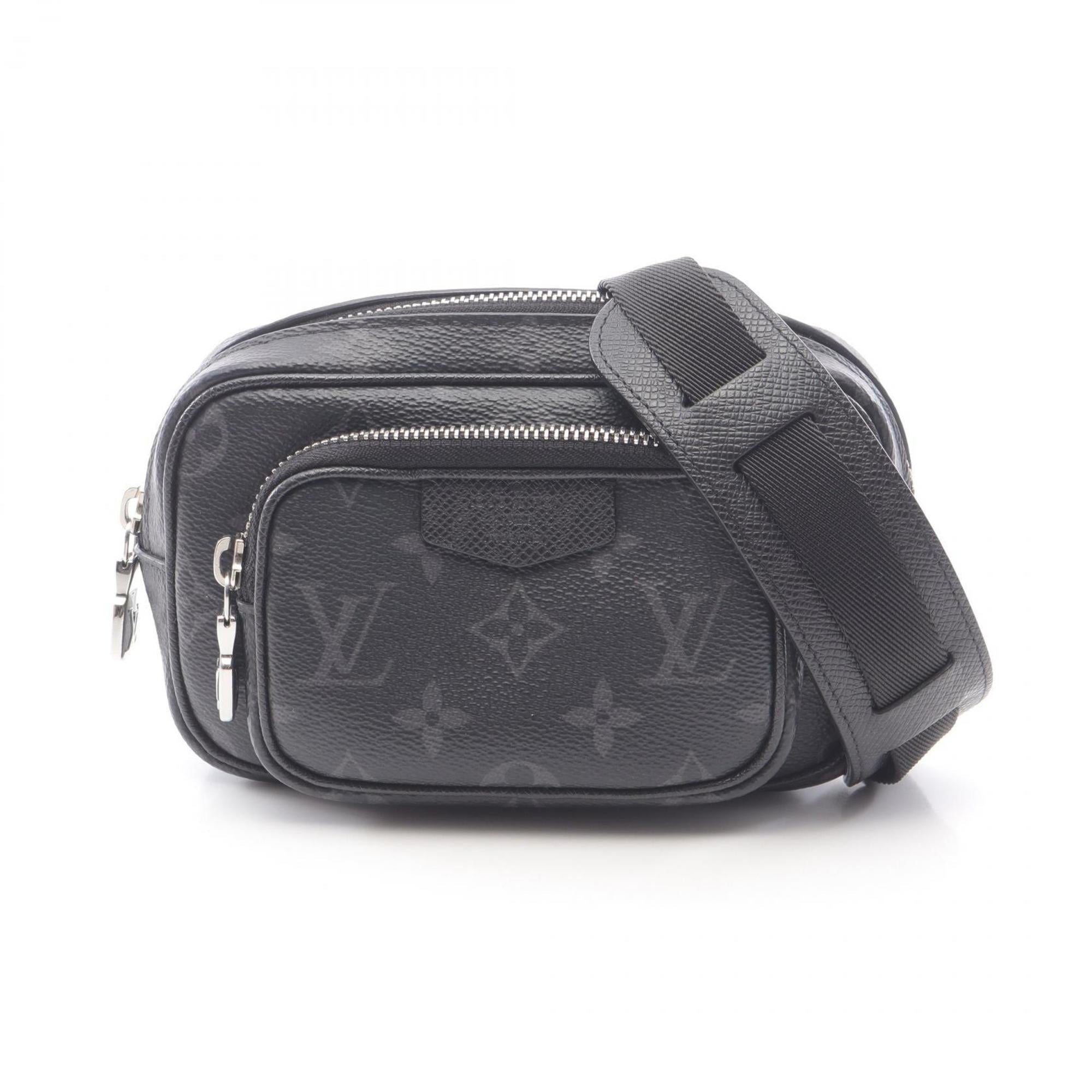 Louis Vuitton Black Coated Canvas Leather Fanny Pack Pochette (Pre-Owned)