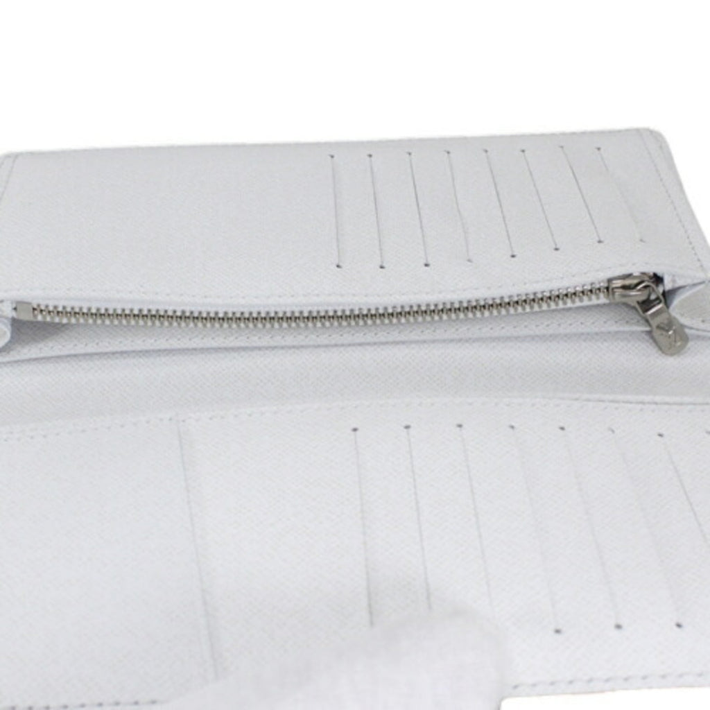 Louis Vuitton Taigarama Blanc White Taigarama Long Wallet (Bi-Fold) (Pre-Owned)