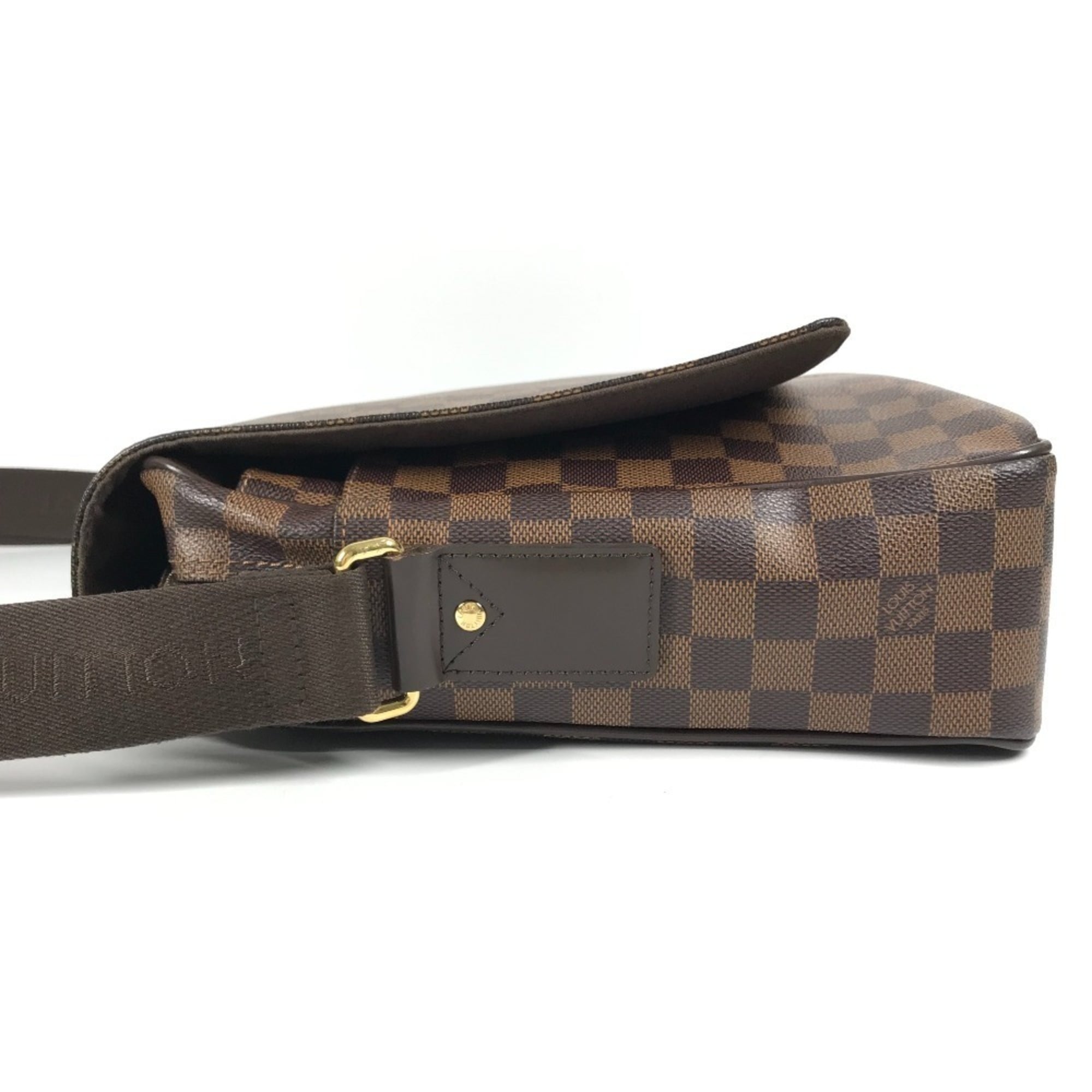 Louis Vuitton Damier Brown Ebene Damier Canvas Messenger Bag Shoulder Bag (Pre-Owned)
