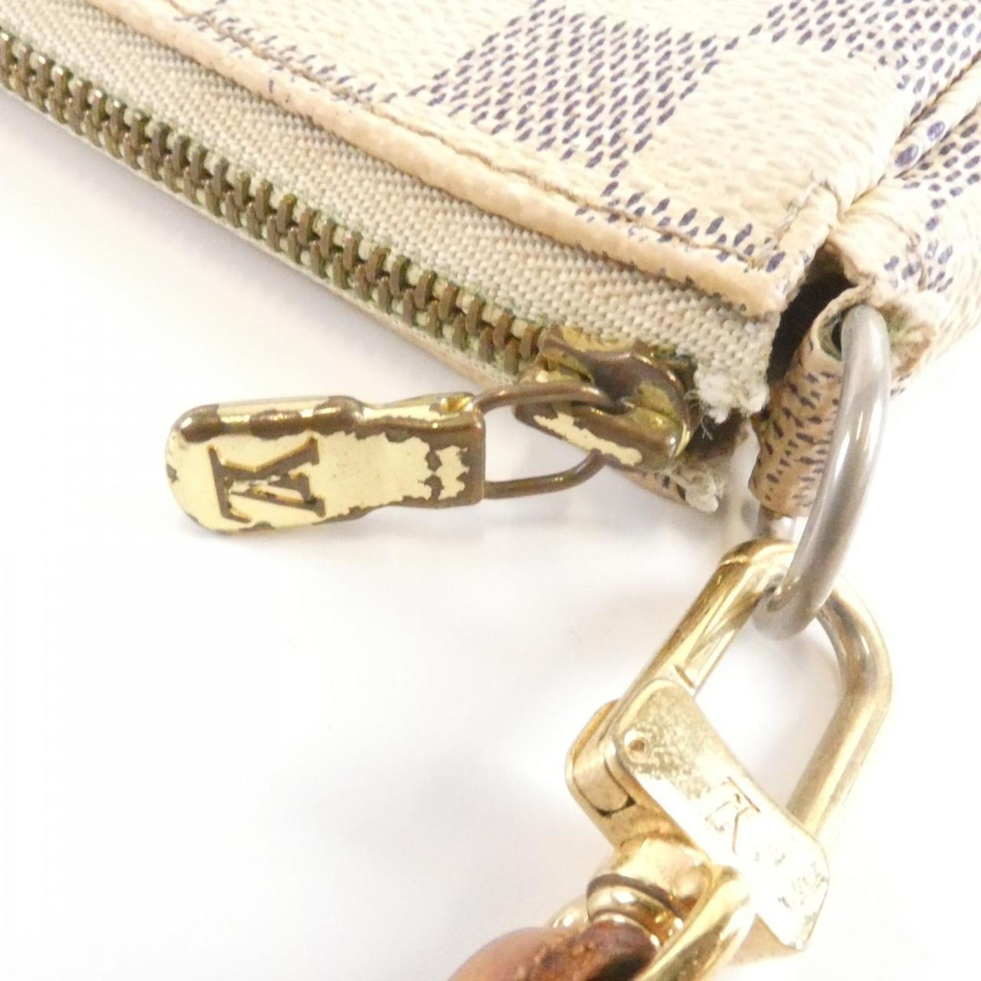 Louis Vuitton Azur Coated Canvas Pochette Pouch (Pre-Owned)