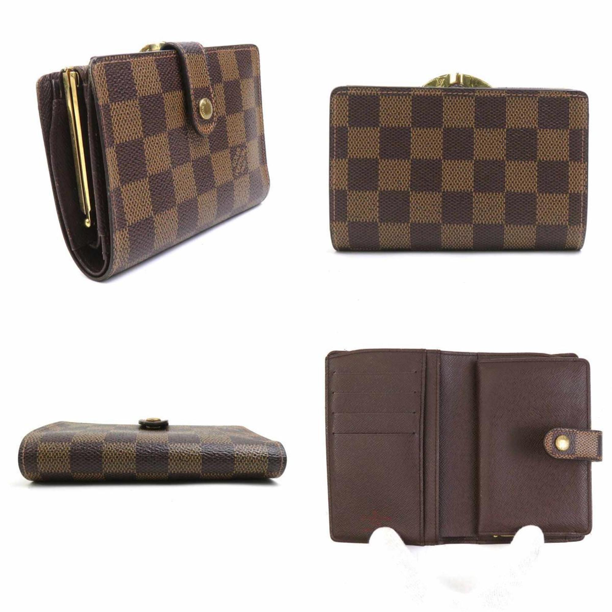 Louis Vuitton Damier Brown Damier Canvas Galle Damier Canvas Wallet (Bi-Fold) (Pre-Owned)