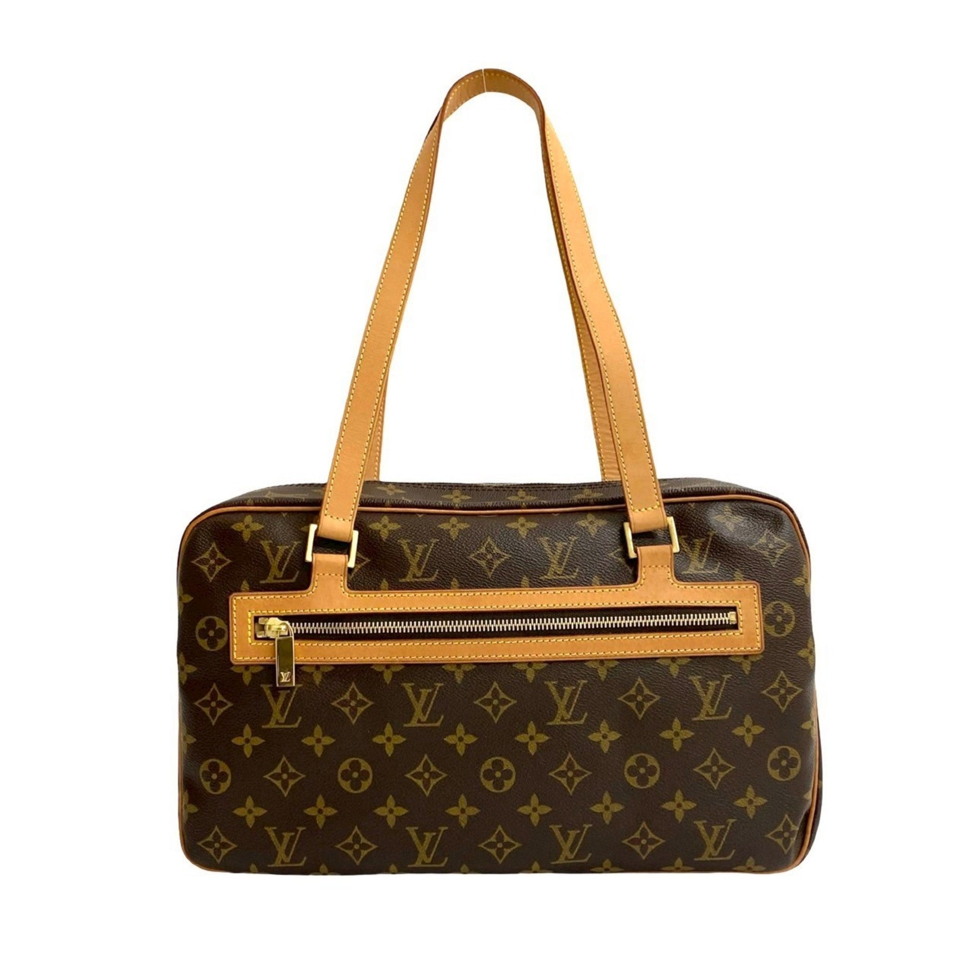Louis Vuitton Brown Leather Pvc Boston Bag Shoulder Bag (Pre-Owned)