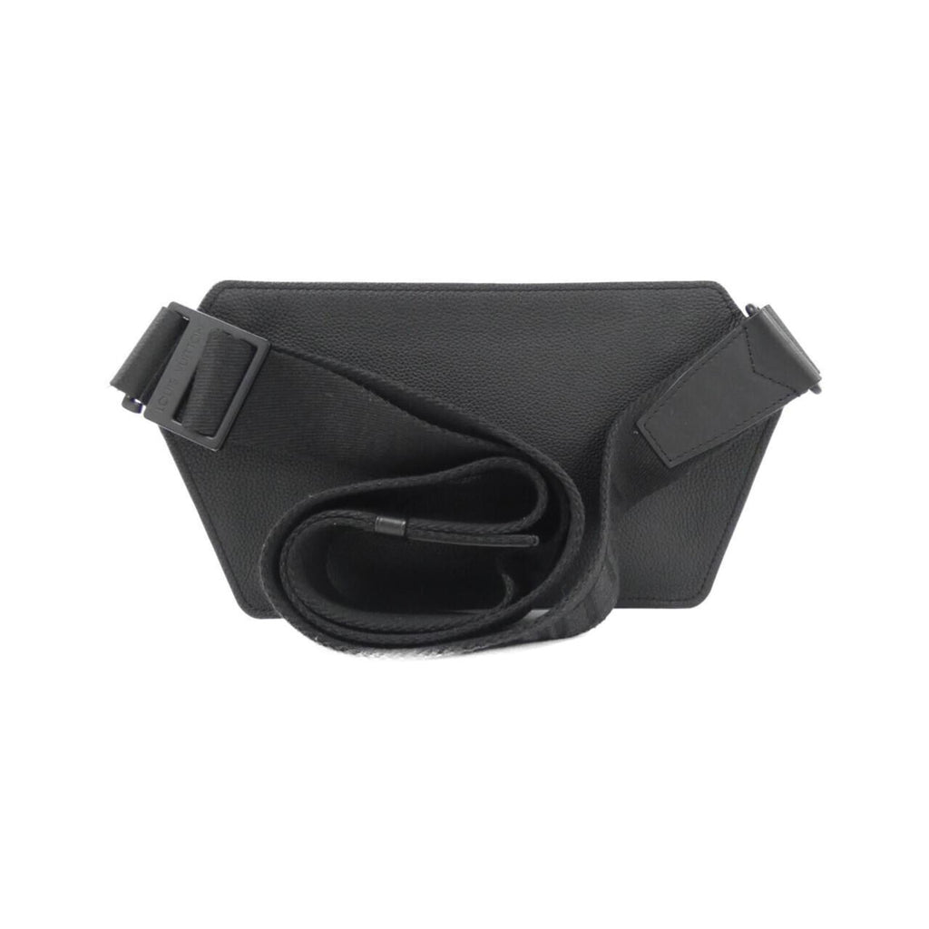 Louis Vuitton Black Leather Shoulder Bag (Pre-Owned)