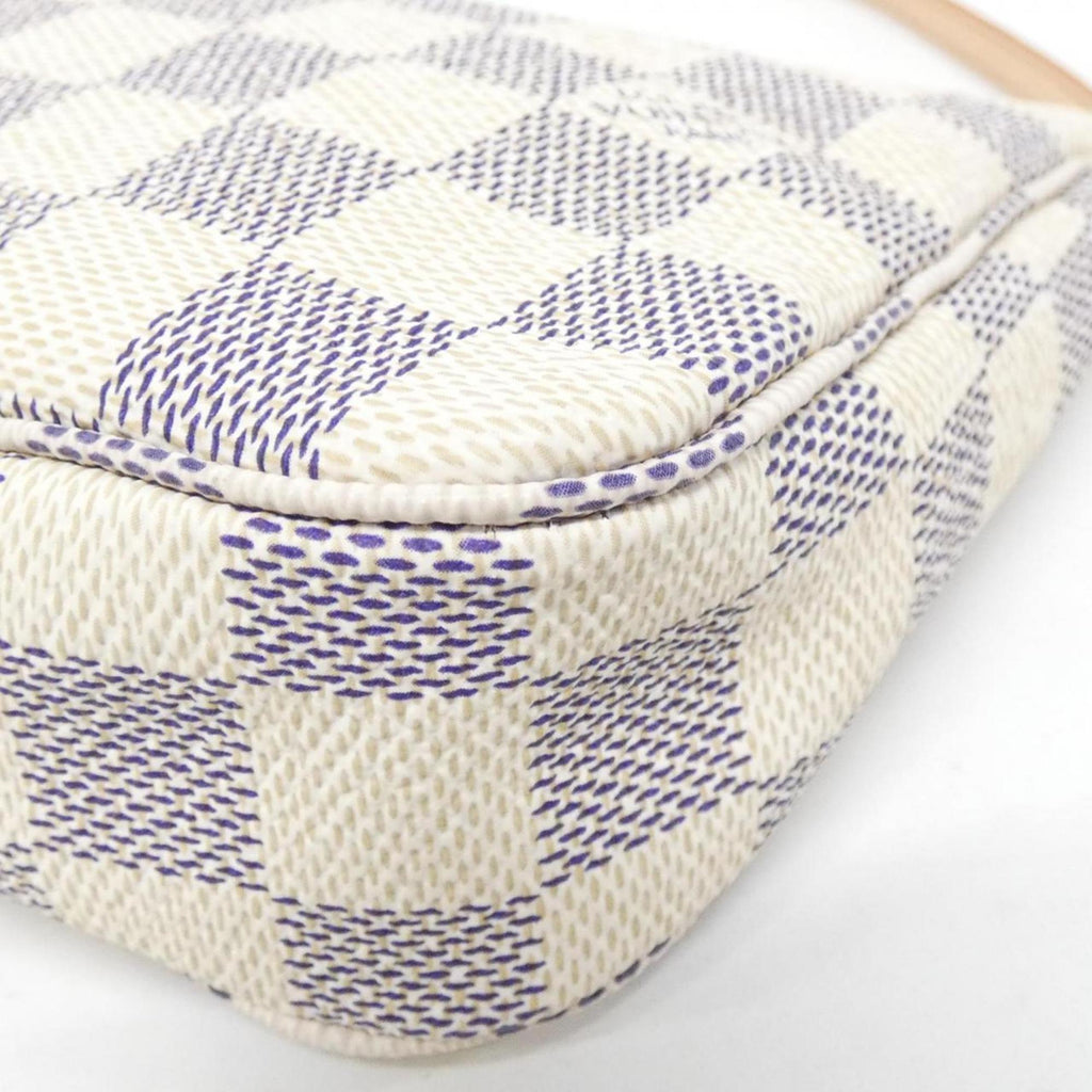 Louis Vuitton Azur Coated Canvas Pochette Pouch (Pre-Owned)