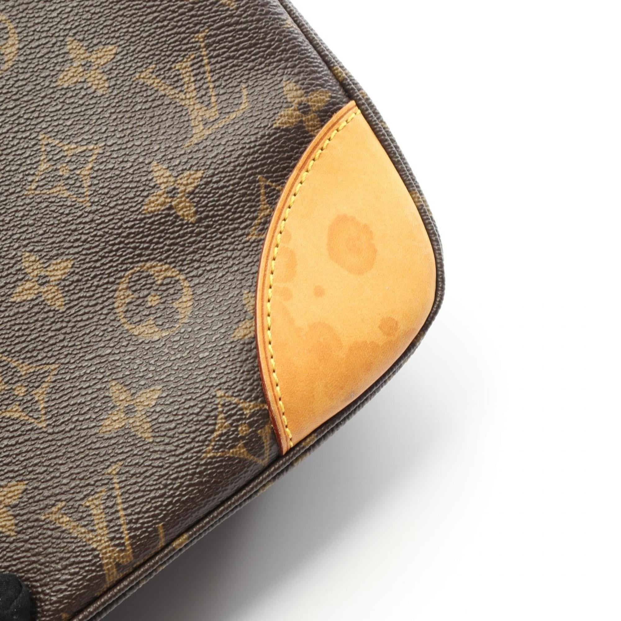 Louis Vuitton Brown Coated Canvas Leather Shoulder Bag (Pre-Owned)