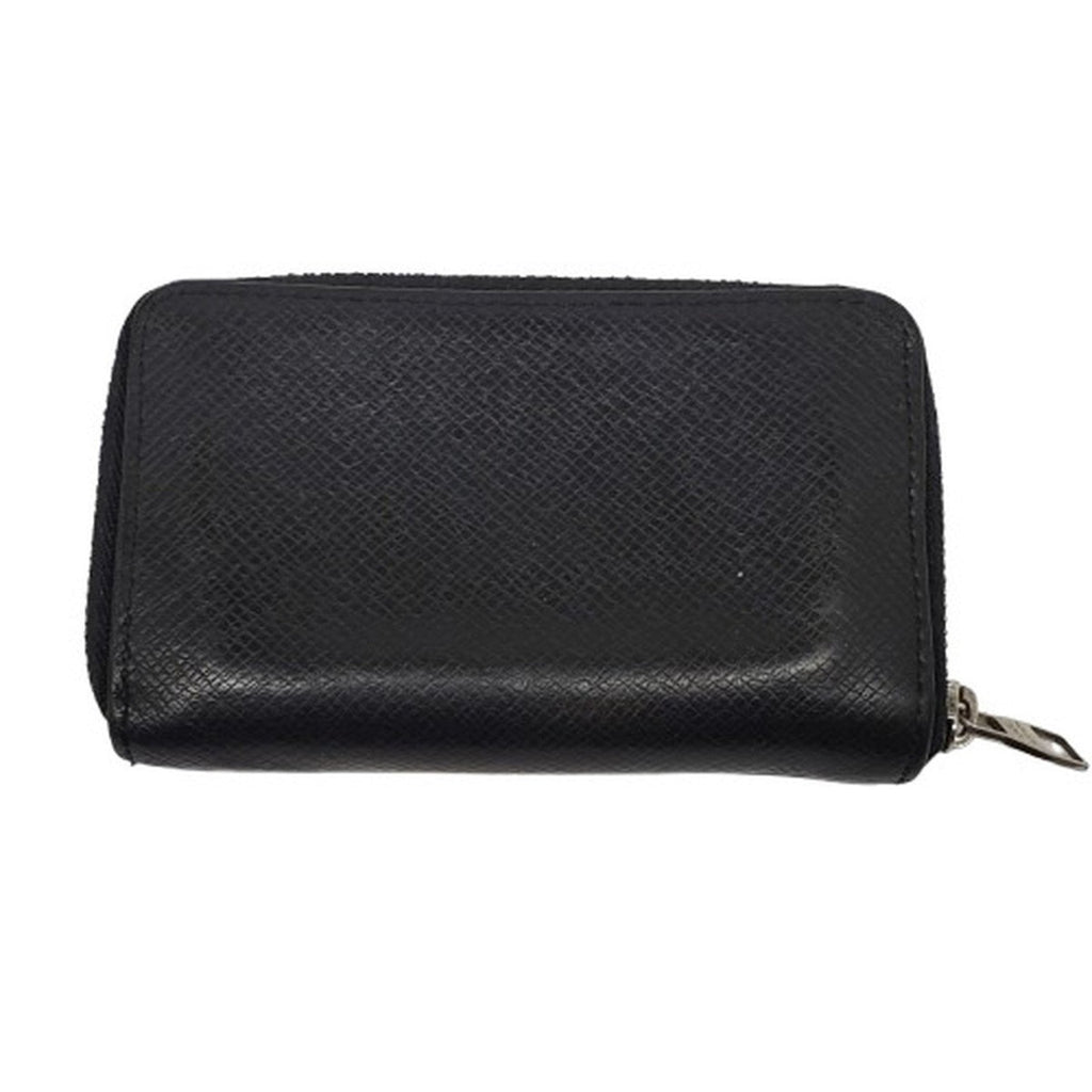 Louis Vuitton Taiga Black Taiga Leather Coin Purse/Coin Case (Pre-Owned)