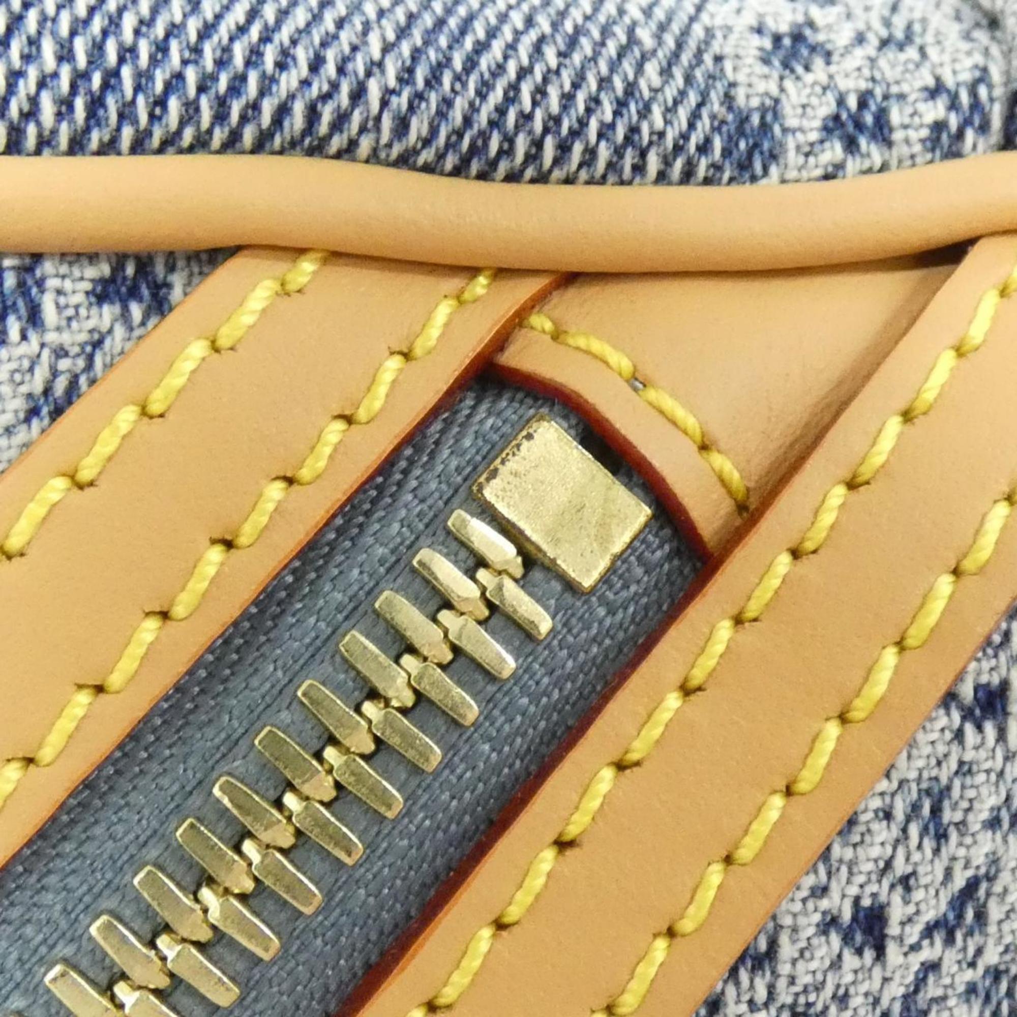 Louis Vuitton Blue Cotton Canvas Shoulder Bag (Pre-Owned)