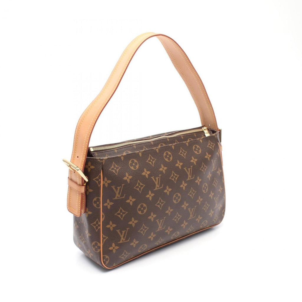 Louis Vuitton Monogram Brown Coated Canvas Leather Shoulder Bag (Pre-Owned)