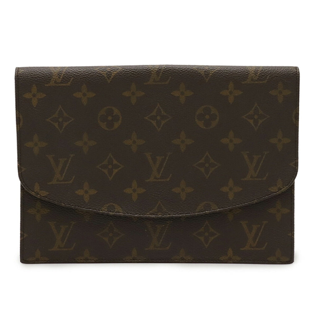 Louis Vuitton Brown Monogram Monogram Clutch Bag Pochette Pouch (Pre-Owned)