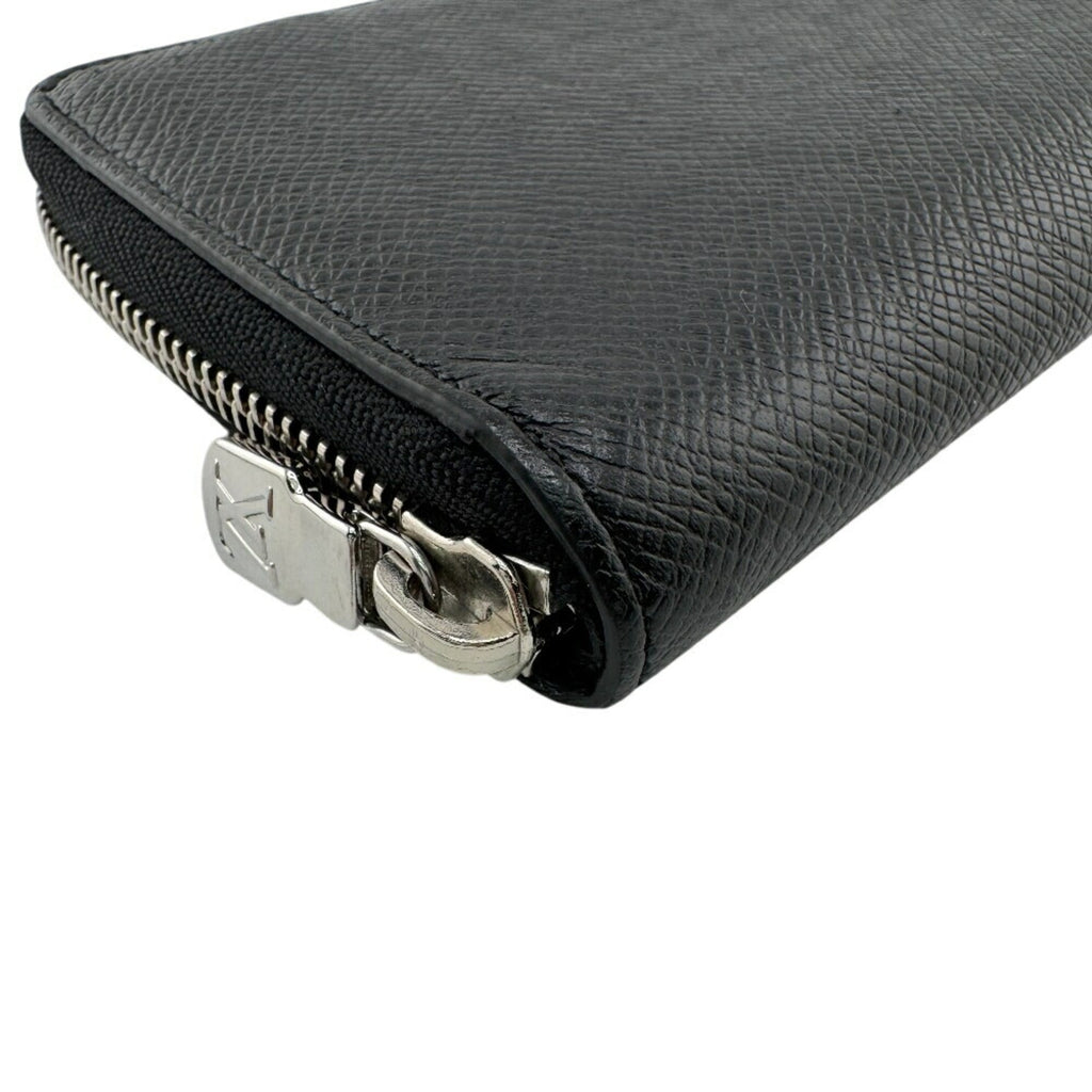 Louis Vuitton Black Leather Long Wallet (Bi-Fold) (Pre-Owned)