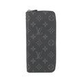 Louis Vuitton Black Coated Canvas Long Wallet (Bi-Fold) (Pre-Owned)