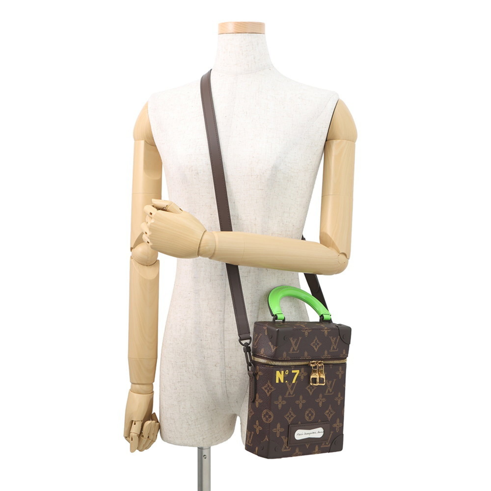 Louis Vuitton Green Monogram Handbag Shoulder Bag (Pre-Owned)