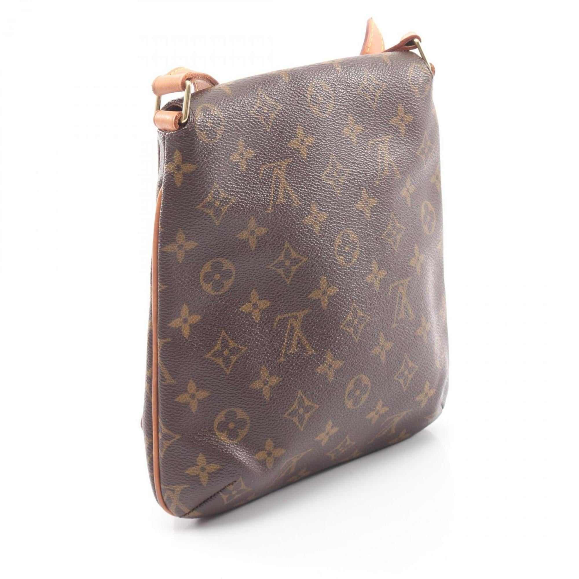 Louis Vuitton Brown Monogram Coated Canvas Leather Shoulder Bag (Pre-Owned)