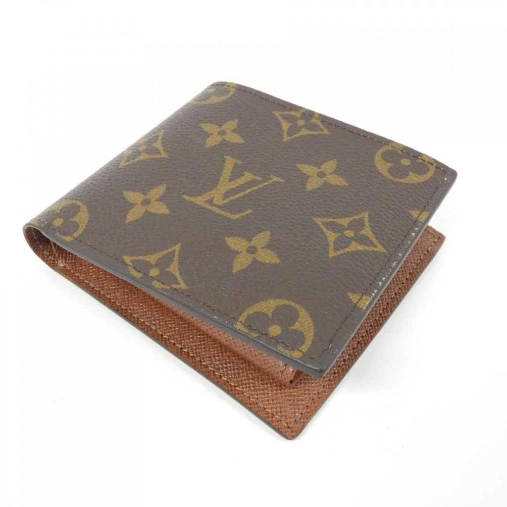Louis Vuitton Marron Coated Canvas Wallet (Bi-Fold) (Pre-Owned)