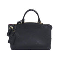 Louis Vuitton Black Leather Handbag (Pre-Owned)