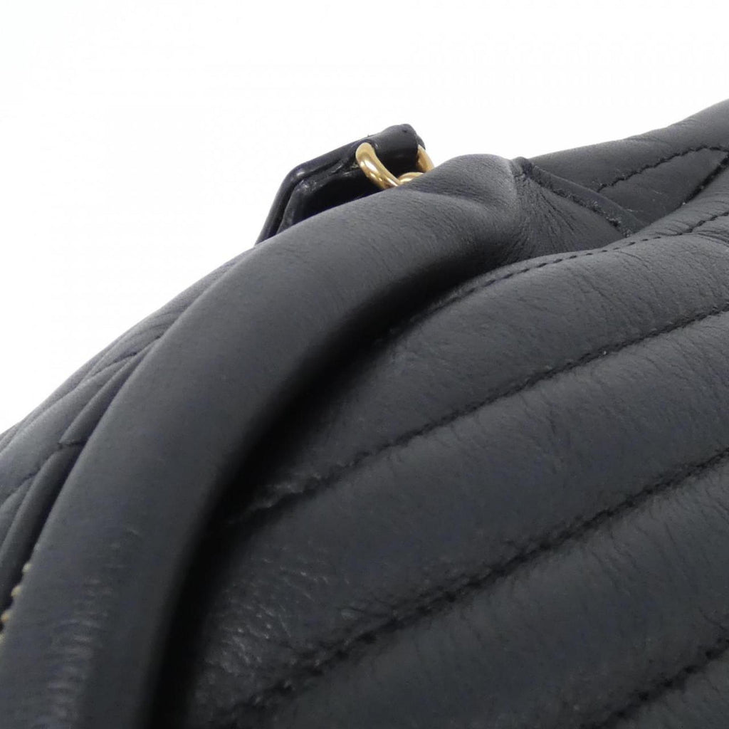Louis Vuitton Black Leather Shoulder Bag (Pre-Owned)
