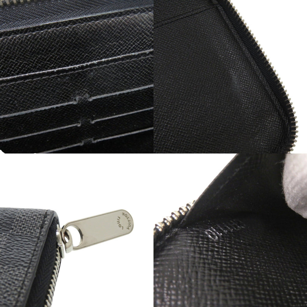 Louis Vuitton Black Gray Damier Graphite Canvas Long Wallet (Bi-Fold) (Pre-Owned)