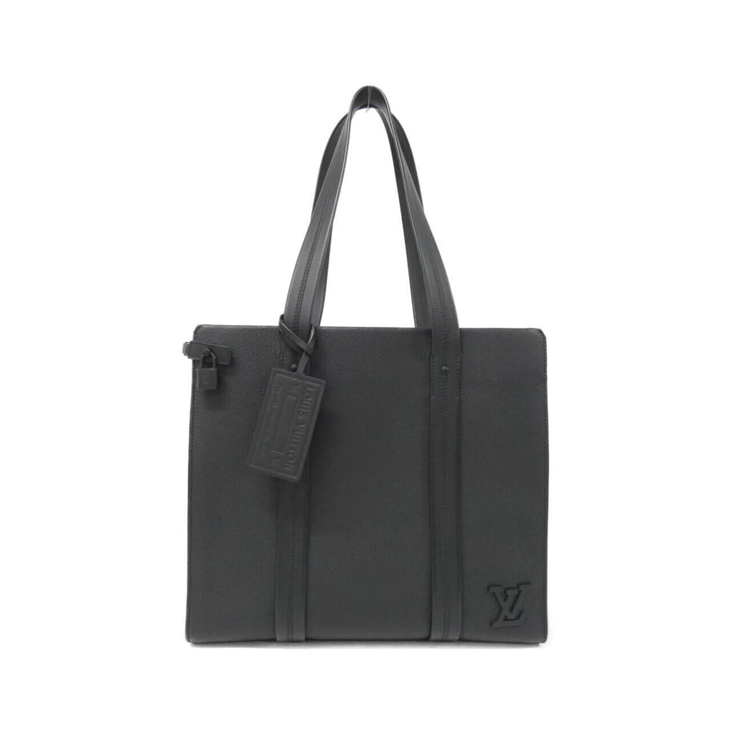 Louis Vuitton Black Leather Handbag (Pre-Owned)