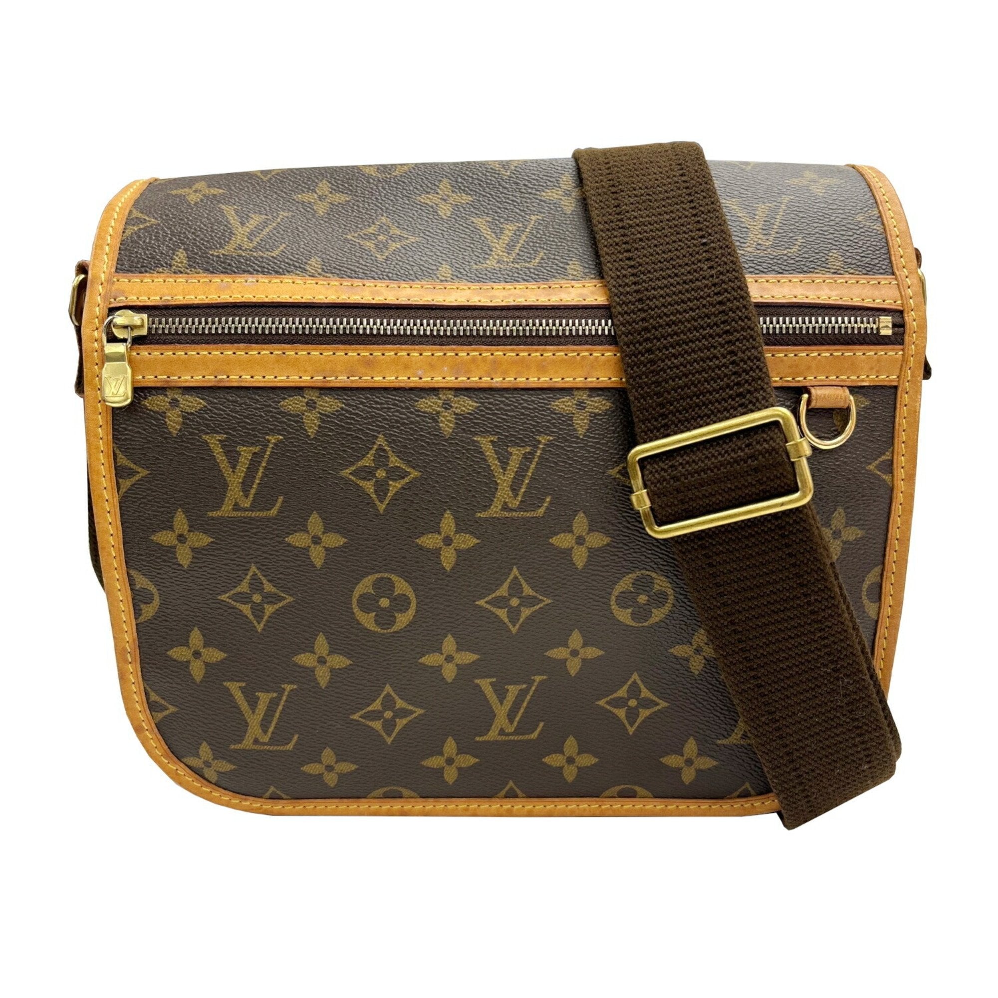 Louis Vuitton Brown Monogram Leather Shoulder Bag (Pre-Owned)