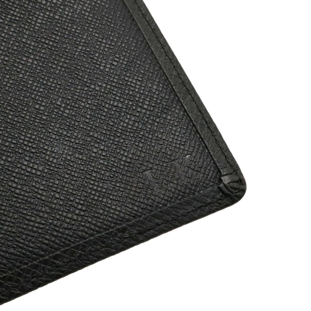 Louis Vuitton Ardoise Black Taiga Leather Leather Long Wallet (Bi-Fold) (Pre-Owned)