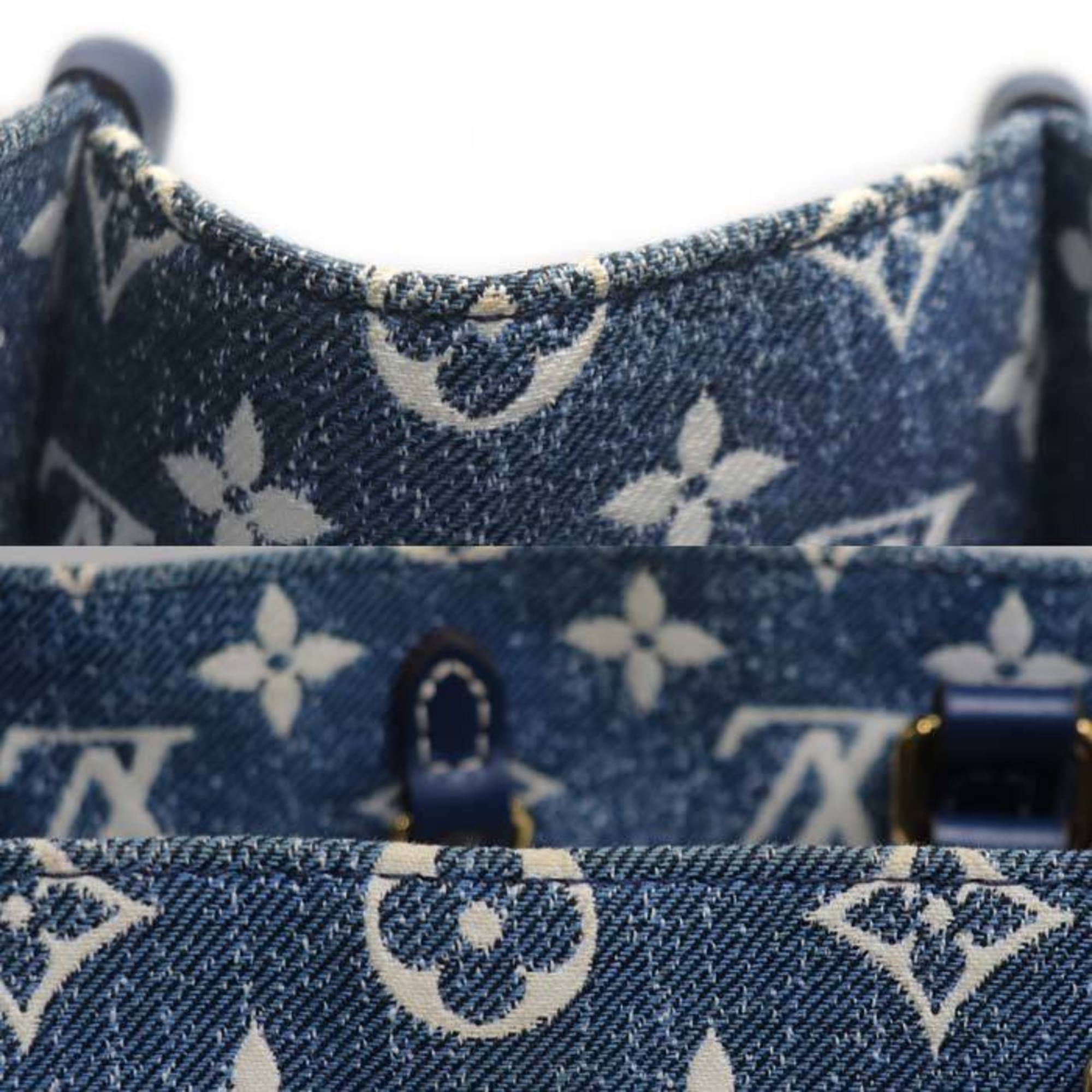 Louis Vuitton Blue Denim Shoulder Bag (Pre-Owned)