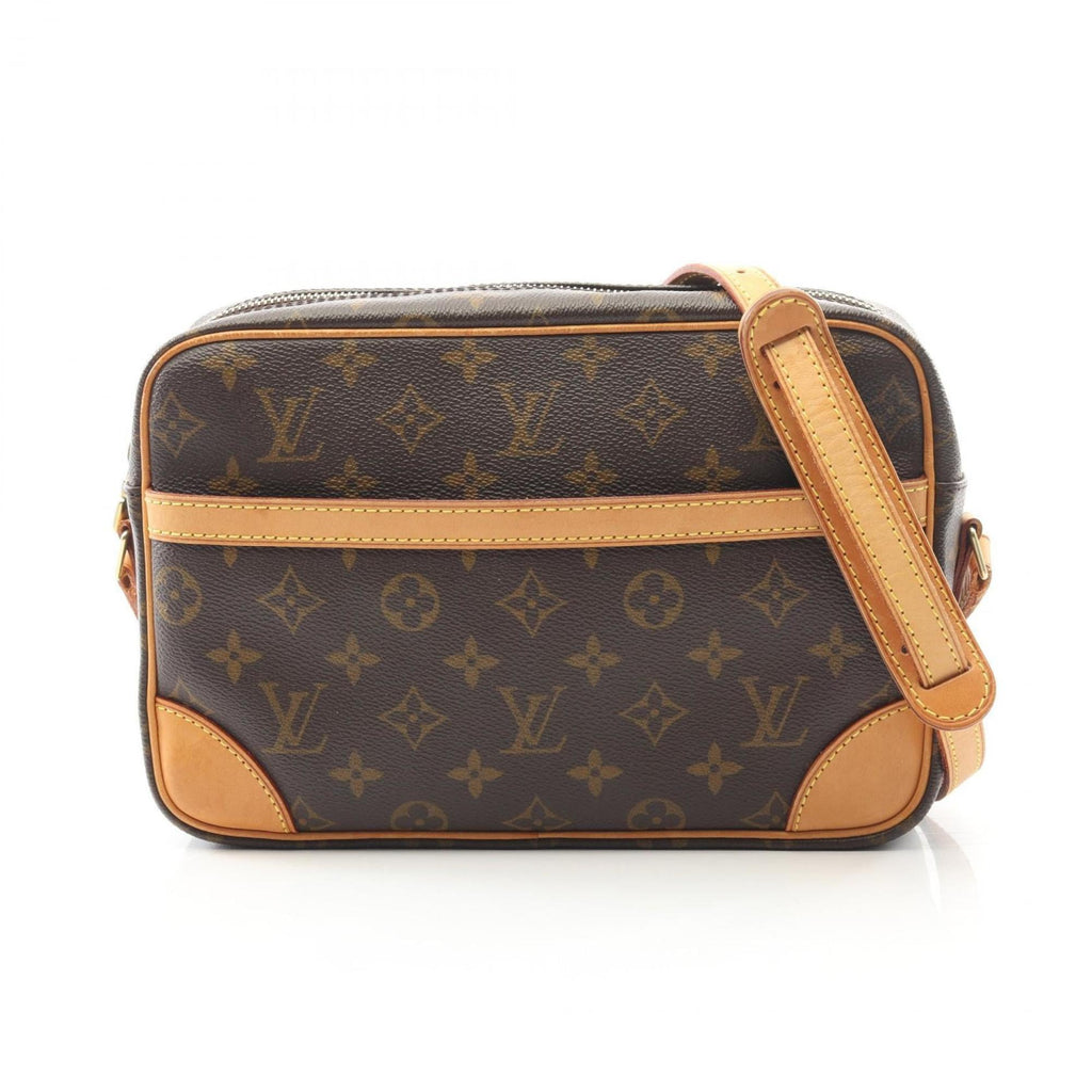 Louis Vuitton Brown Monogram Coated Canvas Leather Shoulder Bag (Pre-Owned)