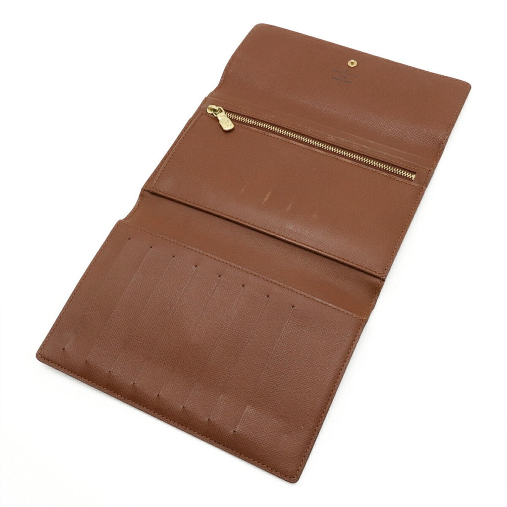 Louis Vuitton Monogram Brown Monogram Long Wallet (Tri-Fold) (Pre-Owned)