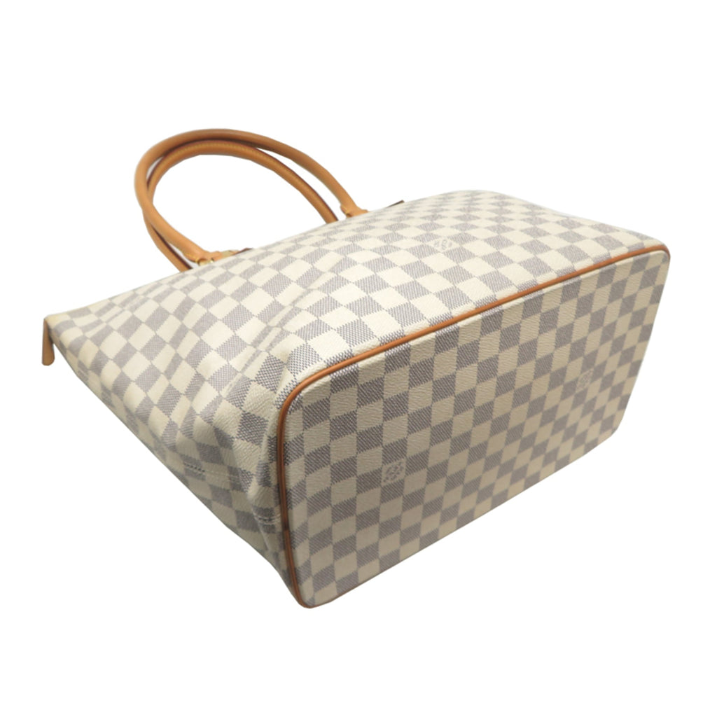 Louis Vuitton White Damier Azur Tote Bag (Pre-Owned)